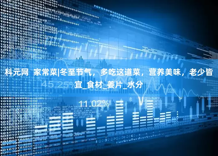 科元网  家常菜|冬至节气，多吃这道菜，营养美味，老少皆宜_食材_姜片_水分